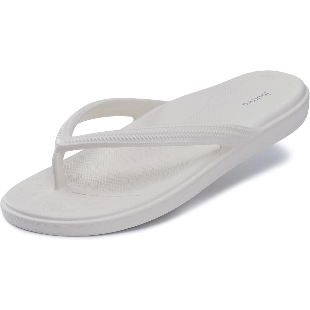 image:imageJoomra Womens Arch Support Flip Flops Orthopedic Plantar Fasciitis Thong SandalsWhite