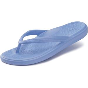 Joomra Women’s Arch Support Flip Flops Orthopedic Plantar Fasciitis Thong Sandals(Light Blue)